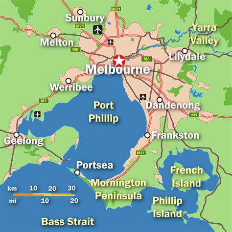 melbourne port phillip map.